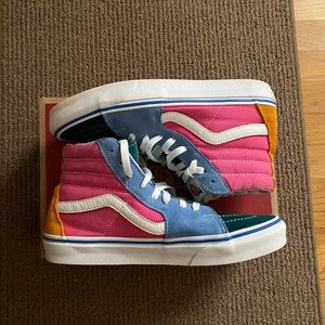 Multicolor Color Block Vans